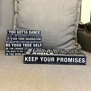 Inspired Words Pencil Box and Desk Organizer set